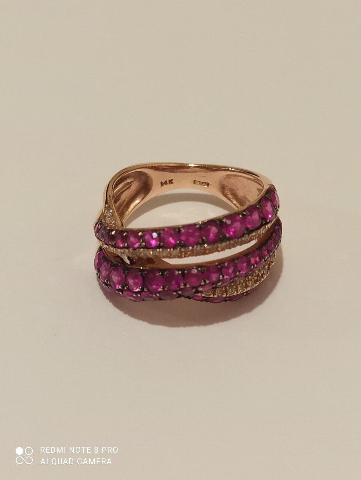 effy rose gold 14k ruby ring - image 1