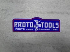 Proto Tools decal Blue Flying Lady graphic Sticker Toolbox restoration Pick Size