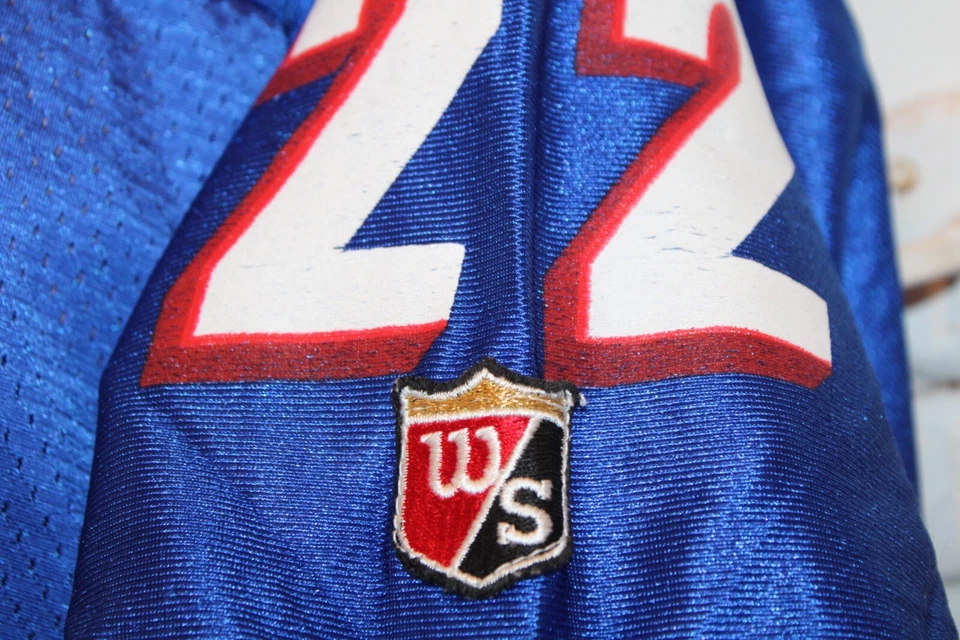 WILSON NFL New England Patriots Dave Meggett #22 Football Jersey XL Vintage USA - Image 3 of 4