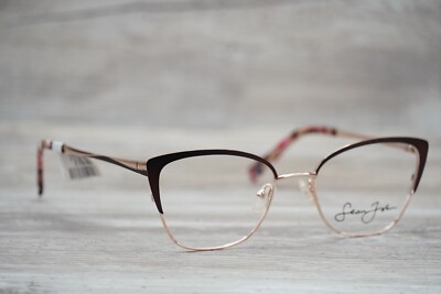 Sean John SJLO 6015 210 Matte Brown Shiny Rose Gold Eyeglass Frames 53 20 140