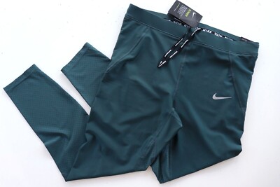 NIKE POWER SPEED COOL DRI FIT LAUFTIGHTS - DEEP JUNGLE 891013-328 - DAMEN XL