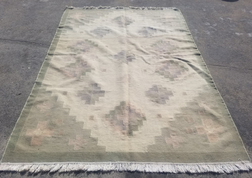 Vintage Traditional Handmade Beautiful Turkish Kilim Floor Rug Carpet 278x200 cm