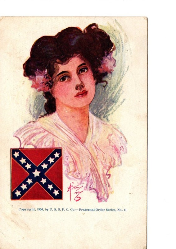 Postcard Civil War, GAR, UCV, Confederate, Fraternal Order Series No. 11