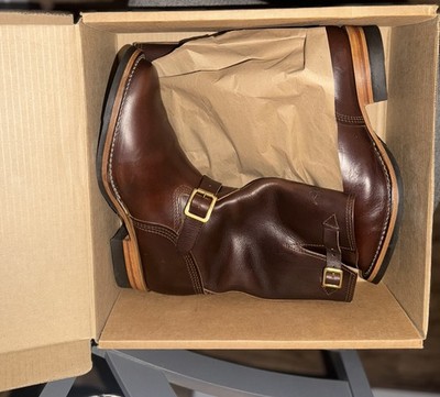 Wesco Mister Lou, 10 Inch ,Brown Cxl, Engineer Boots, Lightly Worn,excellent 11E