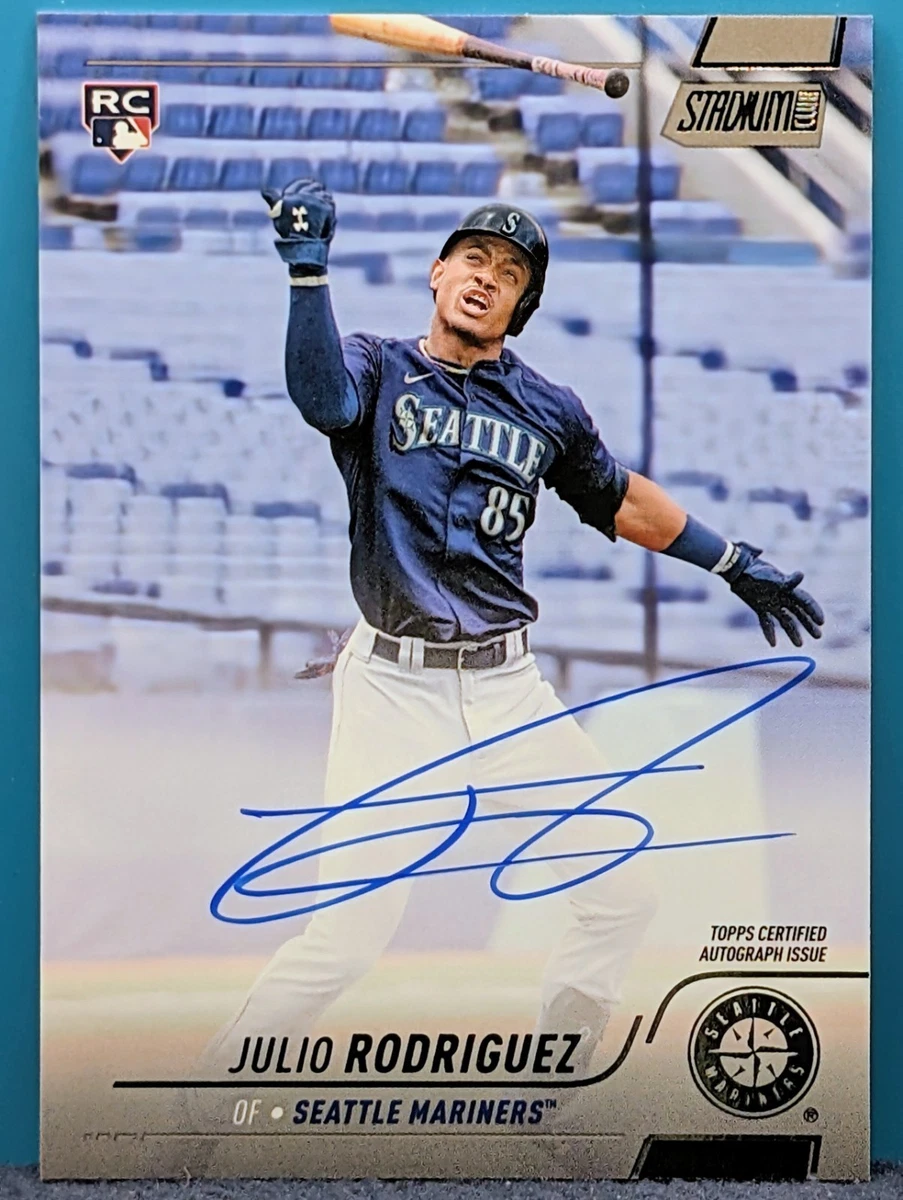 スポーツ選手 06/50 JULIO RODRIGUEZ AUTOGRAPH CARD Julio Rodriguez Autographed 2022 Topps Complete Set Photo