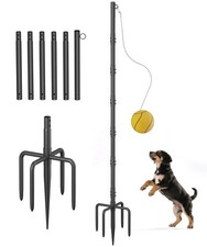 Tetherball Set with Rope Ball, Portable Tetherball Equipment for Outdoor Ba...