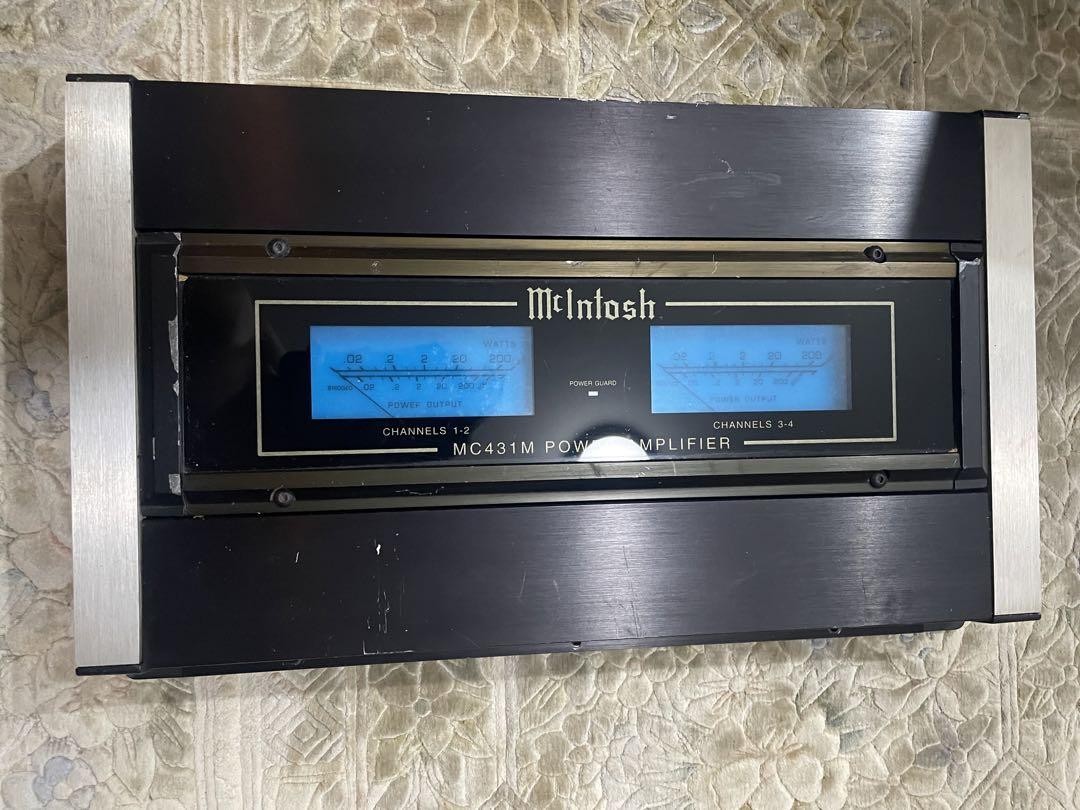 希少　マッキントッシュ McIntosh パワーアンプ MC431M Rare Vintage McIntosh MC431M Car Power Amplifier High End