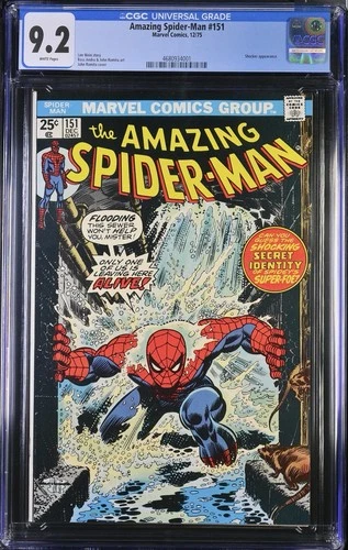 The Amazing Spider-Man #151 CGC 9.2 White Pages