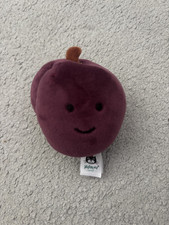 Jellycat Fabulous Fruit Plum Soft Plush Toy Brand New Without Tags Retired