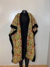 African Ankara Midi Kimono Size XL