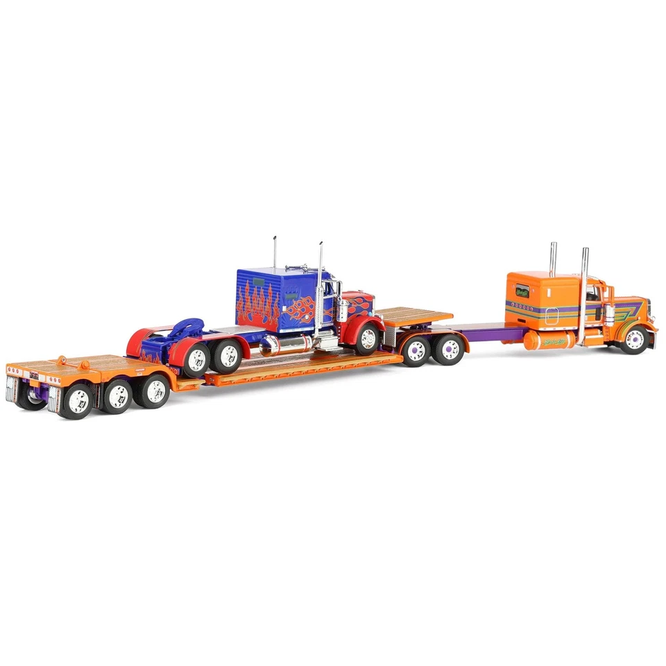 First Gear DCP 1/64 Peterbilt 389 &359 Semi Fontaine Lowboy Sadie Rae 60-2140 - Image 3 of 4