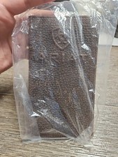 ARIAT BROWN LEATHER RAISED SHIELD LOGO RODEO WALLET