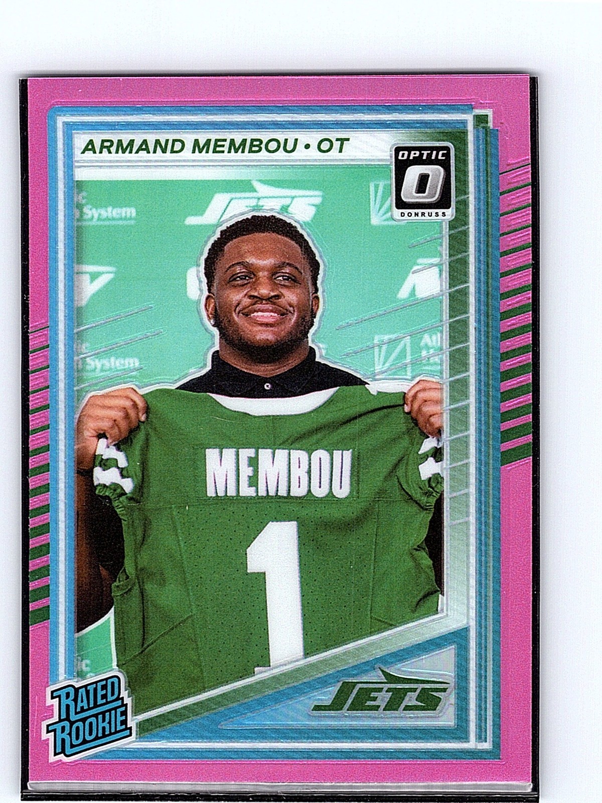 2025 Donruss #358 Armand Membou Optic Rated Rookies Preview Purple #/50