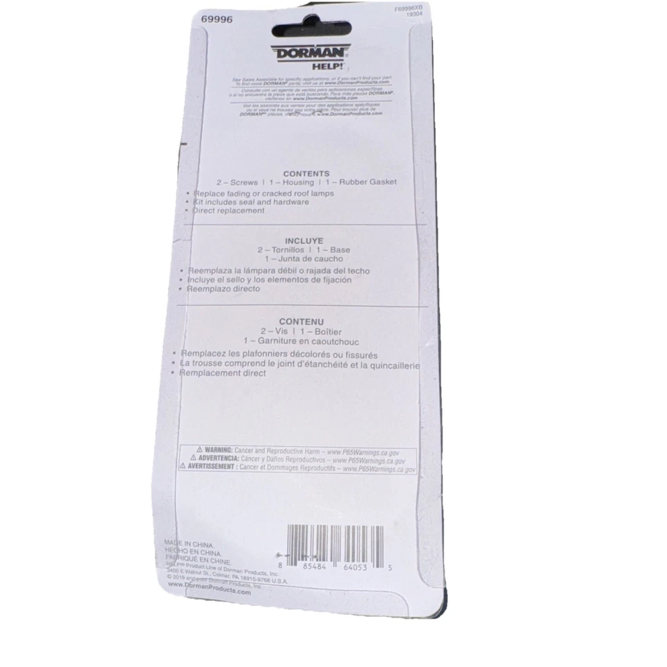 Dorman 69996 Truck Cab Clearance Light - Amber Lens - Image 3 of 3