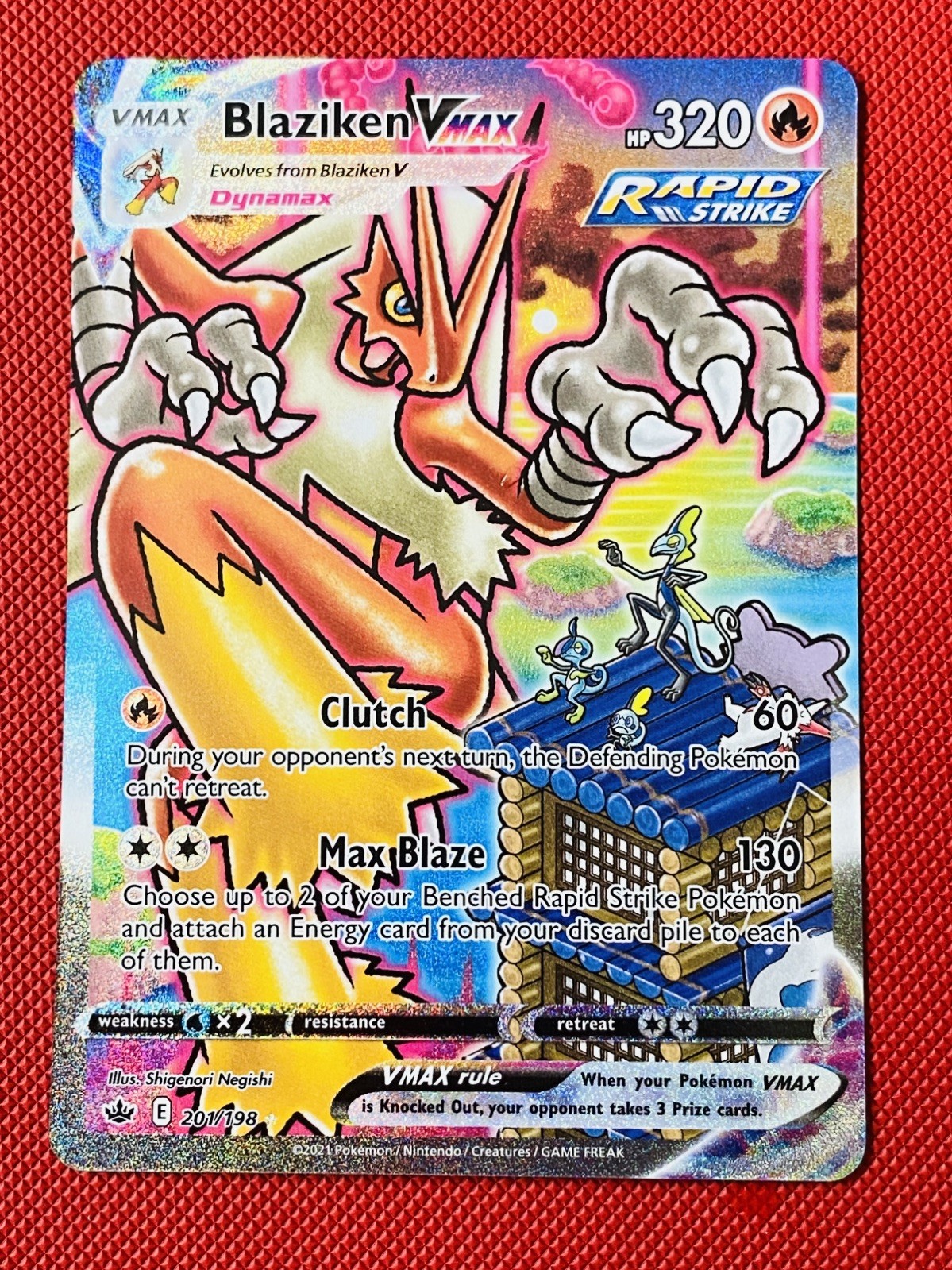pokemon card blaziken vmax price Buy 2021 Pokemon Blaziken Vmax PSA 10 Chilling Reign Card main image 1