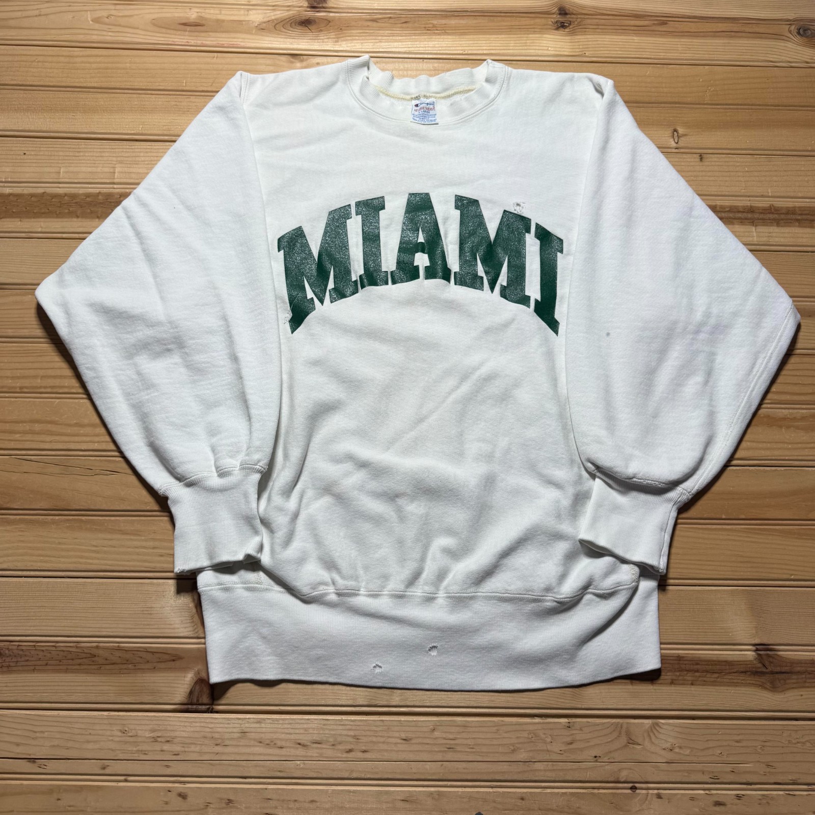Vintage 90s Champion Reverse Weave Miami University Pullover Sweatshirt USA - XL
