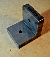 Machinist/Toolmaker angle plate, hardened precision 3 9/16" x 4" x 3 15/16"