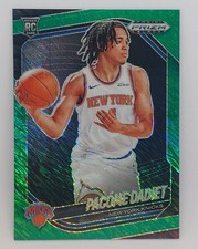FOTL Panini Prizm Black Pacome Dadiet Rookie Green Shimmer /7 New York Knicks RC