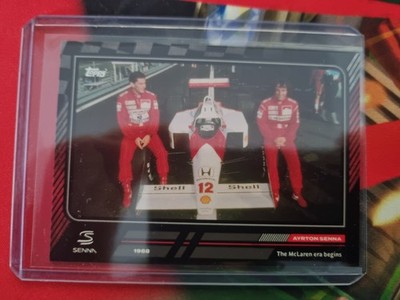Topps   The Story of Ayrton Senna   #14   The McLaren Era Begins