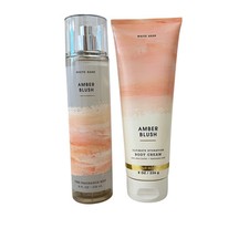Bath  Body Works Amber Blush Mist  Body Cream Set