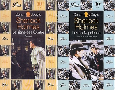 Lot x 2 livres LIBRIO collection SHERLOCK HOLMES de CONAN DOYLE - Photo 1/4