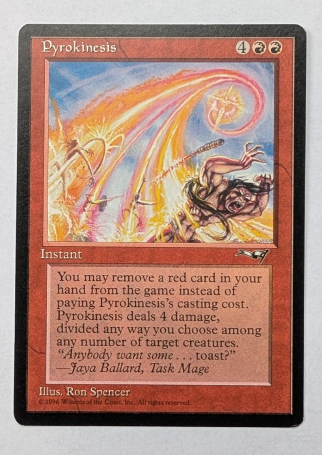 Magic Mtg Alliances Pyrokinesis   lightly played