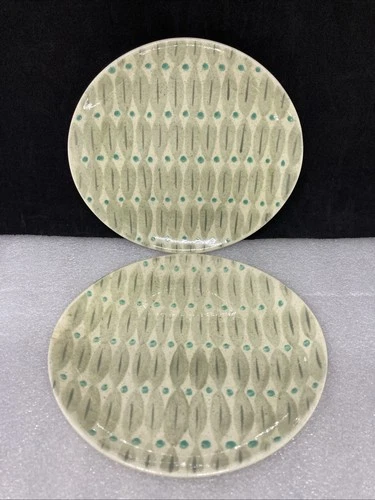 2 RED WING POTTERY NORTHERN LIGHTS Bread and Butter PLATES