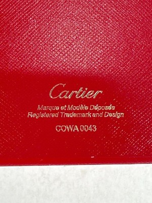 VINTAGE GENUINE CARTIER watch box case Booklet COWA 0043 No Inner