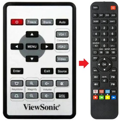Fernbedienung geeignet für VIEWSONIC PJD5122