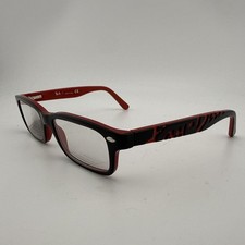 Ray Ban RB 1535 3573 Kids Eyeglasses Red Black Logo 48-16-130 Frames Only