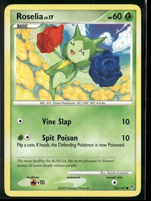 Roselia 123/147 Common Supreme Victors Pokemon Lightly Played