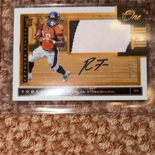 2018 Panini One Royce Freeman #24 Rookie Auto Patch Denver Broncos Football