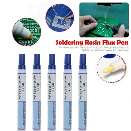 2Pcs No Clean 951 Soldering Pen Low Solids Clean Free Rosin Pen PCB Board
