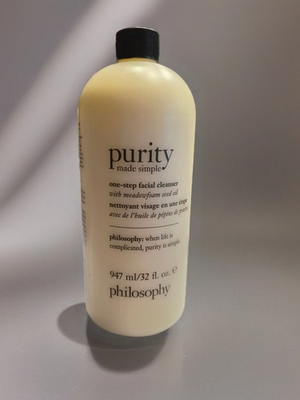 #ad Philosophy Purity Made Simple One Step Facial Cleanser 32oz Sealed W Pump $36.99