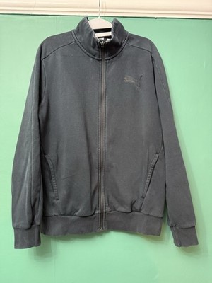 Herren Puma Zip Thru Sweatshirt Oberteil. Medium.  Blau. SKU 46078