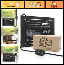 Adjustable Reptile Heat Pad - Under Tank Heater for 10-40 Gallon Terrarium, Mat