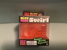 NEEDOH Nice Cube Swirl ORANGE SWIRL Squishier New