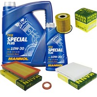 Inspektionspaket 6L Mannol Special Plus 10W-30 FüR Nissan Almera II Hatchback