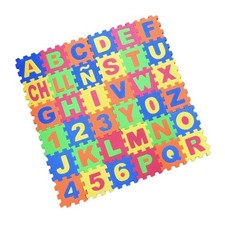 36PCS Alphabet Number Foam Puzzle Play Mat Baby Crawl Floor Educational Toy Set
