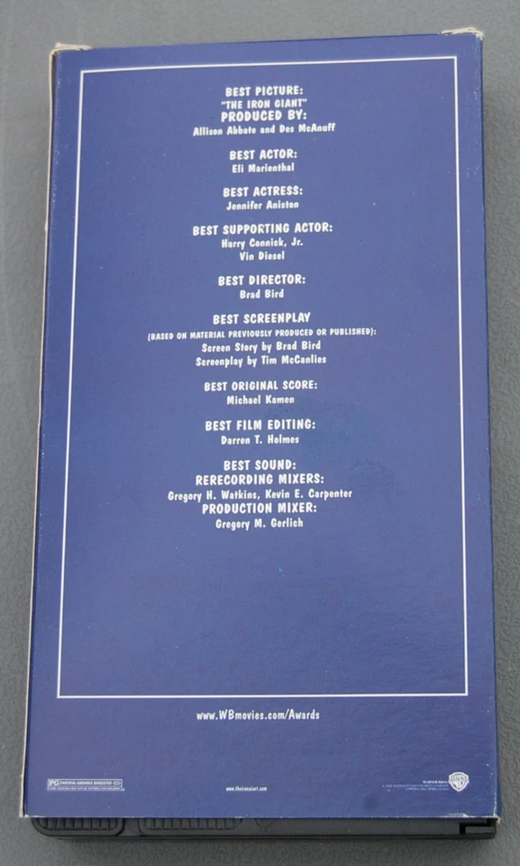 Rare :"Iron Giant", Warner Bros. Screening VHS Video. - Image 2 of 4