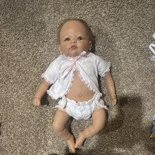 Blonde Baby Doll Girl with White Outfit