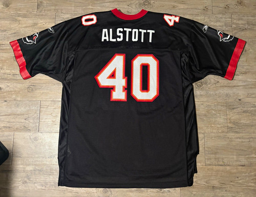 Reebok Tampa Bay Buccaneers Mike Alstott #40 Alternate Jersey Black Men's XL