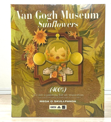 正規品MEGA SKULLPANDA 400% Van Gogh Museum MEGA α SKULLPANDA 400% Van Gogh Museum Sunflowers - POP MART