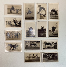 Antique Doubleday Mini Rodeo Photos Famed Cowboys Cowgirls Rodeo Stock Lot Of 14