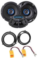 Autotek 200Watt 16,5Cm 2-Wege Lautsprecher FüR Fiat Panda 03-12 FronttüR Auto Bo