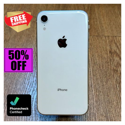 Apple iPhone XR 64GB Unlocked Verizon At&t LTE T-Mobile 4G Red White
