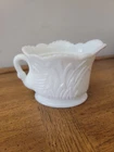 VTG. Westmoreland Milk Glass Swan Creamer w/Cat Tails