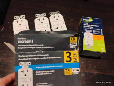 #ad 4 Brand New GFI#x27;s In The Box. 3 20amp amp; 1 15amp $29.99