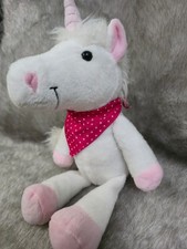 Cute Unicorn Plush Stuffed Animal White Pink Soft Toy Kids Gift Decor Doll