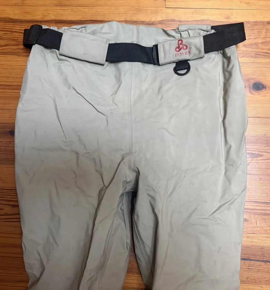Proline Khaki Nylon Stockingfoot Waders, Size M - Image 2 of 4